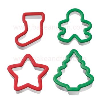 Set 4 Cookie Cutters - Christmas - Wilton