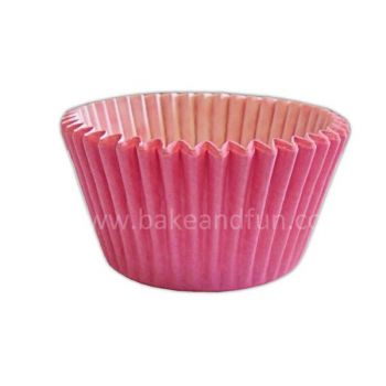 50 Solid cupcakes cases 5,1cmx3,8cm - PINK. - Bake&FUN