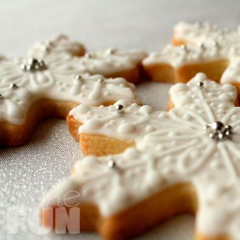 Galletas decoradas - Copos de Nieve Navidad - 6 galletas - Bake&FUN