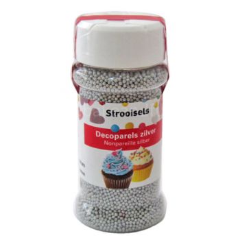 Silver Sugar Sprinkles Nonpareils - Small - Home Collection