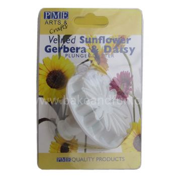 Veined Sunflower, Daisy and Gerbera Plunger Cutter - Knightsbridge PME