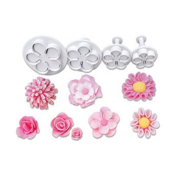 Set of 4 Professional Cutters - Roses and Flowers - Städter